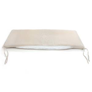 AU76: AUFLAGE FÜR BANK 2-SITZER 110 x 45 CM - NATUR CREME Bild 6
