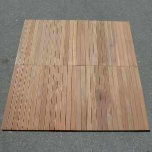 Bangkirai Holzfliese 100x100 cm Yellow Balau Terrassenfliese Gartenfliese Abholung Hamburg Bild 3