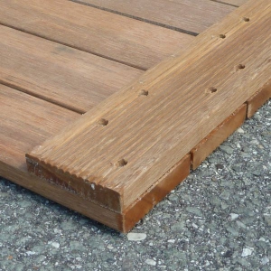 Bangkirai Holzfliese 100x100 cm Yellow Balau Terrassenfliese Gartenfliese Abholung Hamburg Bild 5