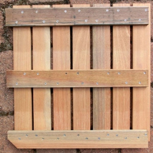 144 STÜCK HOLZFLIESE BANGKIRAI à 50 x 50 cm = 36 m² - FSC® - zertifiziert Bild 2