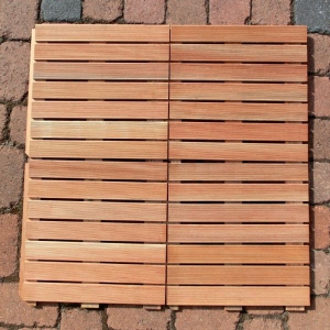 144 STÜCK HOLZFLIESE BANGKIRAI à 50 x 50 cm = 36 m² - FSC® - zertifiziert Bild 4