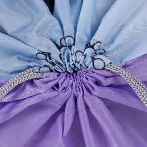 KINDER TURNBEUTEL / SPORTBEUTEL 36x32 cm - RACHAEL HALE COLLECTION HUND - BLAU / LILA Bild 2