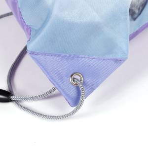 KINDER TURNBEUTEL / SPORTBEUTEL 36x32 cm - RACHAEL HALE COLLECTION HUND - BLAU / LILA Bild 3