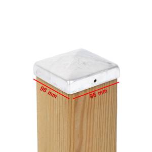 PFOSTENKAPPE PYRAMIDE STAHL FEUERVERZINKT 96 x 96 MM Bild 4