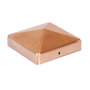 PFOSTENKAPPE PYRAMIDE KUPFER 91 x 91 MM Bild 2