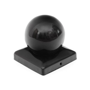 PFOSTENKAPPE KUGEL STAHL SCHWARZ PULVERBESCHICHTET 91 x 91 MM Bild 2