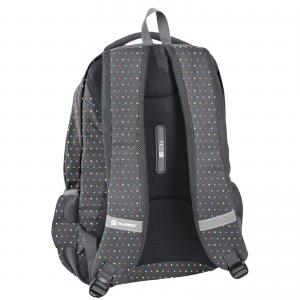 RUCKSACK 43 x 33 x 14 CM - DOTS -  SCHWARZ BUNT Bild 2