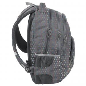 RUCKSACK 43 x 33 x 14 CM - DOTS -  SCHWARZ BUNT Bild 3
