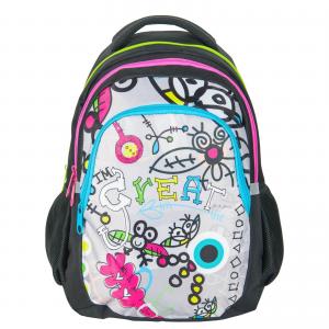 KINDER RUCKSACK 45 x 34 x 19 CM - MOTIV GREAT - SCHWARZ / BUNT Bild 2