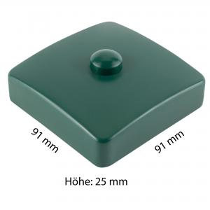 PFOSTENKAPPE GRÜN ECKIG KUNSTSTOFF 91 x 91 MM Bild 4