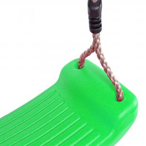 SCHAUKELSITZ FÜR KINDERSCHAUKEL, KUNSTSTOFF APFELGRÜN MIT 2 x 2 METER AUFHÄNGUNG Bild 2