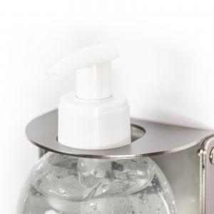 HYGIENISCHE, ABSCHLIESSBARE WANDHALTERUNG AUS EDELSTAHL FÜR 500 ML SPENDERFLASCHEN Bild 4