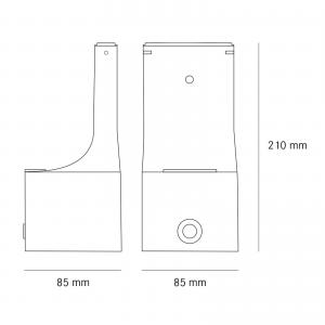 HYGIENISCHE, ABSCHLIESSBARE WANDHALTERUNG AUS EDELSTAHL FÜR 500 ML SPENDERFLASCHEN Bild 6