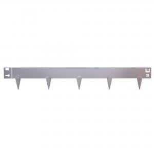 Rasenkante 1 m erweiterbar aus Stahl galvanisch verzinkt mit Bodenspitzen Bild 2