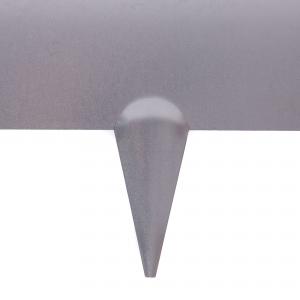 Rasenkante 1 m erweiterbar aus Stahl galvanisch verzinkt mit Bodenspitzen Bild 3