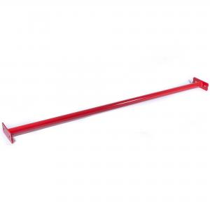 RECKSTANGE AUS METALL 125 CM ROT, MIT BEFESTIGUNGSPLATTEN UND BEFESTIGUNGSMATERIAL Bild 2