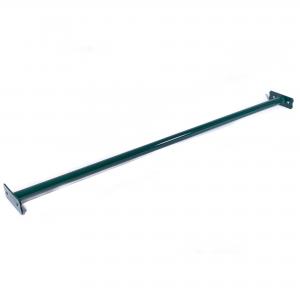 RECKSTANGE AUS METALL 125 CM GRÜN, MIT BEFESTIGUNGSPLATTEN UND BEFESTIGUNGSMATERIAL Bild 2