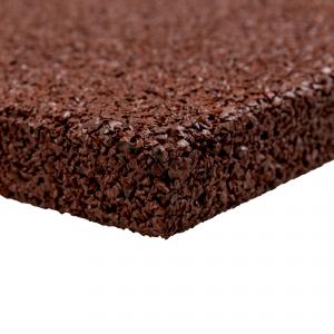 4 STÜCK = 1 m² 50 x 50 CM GUMMI FALLSCHUTZPLATTE 25 MM DICK - ROT-BRAUN Bild 4