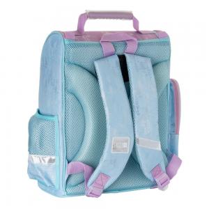 3-TEILIGES SCHULSET: SCHULRANZEN + TURNBEUTEL + BEFÜLLTE FEDERMAPPE - DISNEY FROZEN DIE EISKÖNIGIN - HELLBLAU / ROSA Bild 4