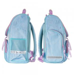 3-TEILIGES SCHULSET: SCHULRANZEN + TURNBEUTEL + BEFÜLLTE FEDERMAPPE - DISNEY FROZEN DIE EISKÖNIGIN - HELLBLAU / ROSA Bild 5