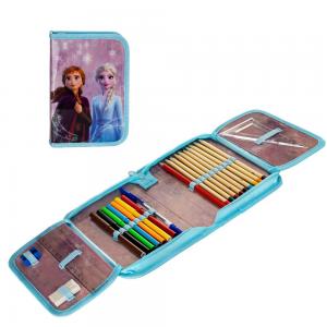3-TEILIGES SCHULSET: SCHULRANZEN + TURNBEUTEL + BEFÜLLTE FEDERMAPPE - DISNEY FROZEN DIE EISKÖNIGIN - HELLBLAU / ROSA Bild 9