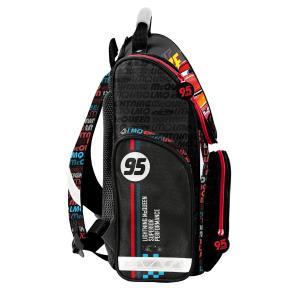 3-TEILIGES SCHULSET: SCHULRANZEN + TURNBEUTEL + BEFÜLLTE FEDERMAPPE - CARS RUST-EZE - SCHWARZ / ROT / BUNT Bild 4