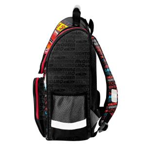 3-TEILIGES SCHULSET: SCHULRANZEN + TURNBEUTEL + BEFÜLLTE FEDERMAPPE - CARS RUST-EZE - SCHWARZ / ROT / BUNT Bild 5