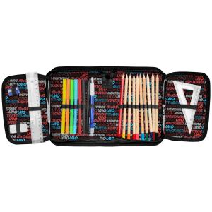 3-TEILIGES SCHULSET: SCHULRANZEN + TURNBEUTEL + BEFÜLLTE FEDERMAPPE - CARS RUST-EZE - SCHWARZ / ROT / BUNT Bild 8