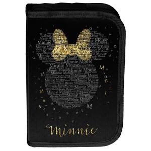 3-TEILIGES SCHULSET: KINDER RUCKSACK + TURNBEUTEL + BEFÜLLTE FEDERMAPPE - DISNEY MINNIE MAUS - SCHWARZ / GOLD Bild 6