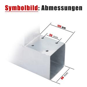 HOLZVERBINDER HEB-21 T-FORM FÜR 90x90 MM BALKEN - PFOSTENECKE - PFOSTENSCHUH - PFOSTENVERBINDER Bild 3