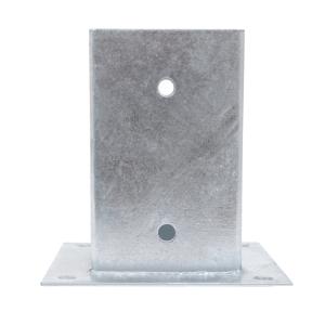 HEPT-190 PFOSTENTRÄGER AUFSCHRAUBHÜLSE ECKIG AUF PLATTE - FÜR 8 x 8 CM PFOSTEN - STAHL FEUERVERZINKT Bild 3