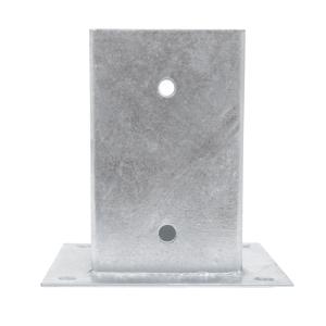 HEPT-200 PFOSTENTRÄGER AUFSCHRAUBHÜLSE ECKIG AUF PLATTE - FÜR 10 x 10 CM PFOSTEN - STAHL FEUERVERZINKT Bild 3