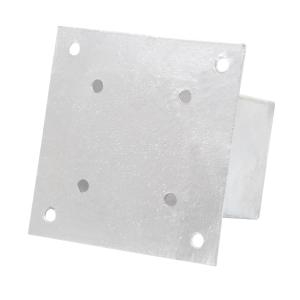 HEPT-170 PFOSTENTRÄGER AUFSCHRAUBHÜLSE ECKIG AUF PLATTE - FÜR 12 x 12 CM PFOSTEN - STAHL FEUERVERZINKT Bild 4