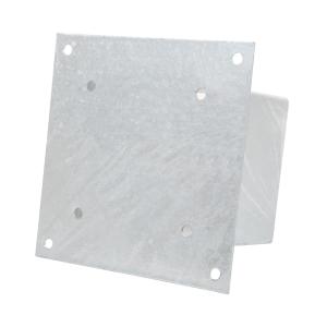 HEPT-400 PFOSTENTRÄGER AUFSCHRAUBHÜLSE ECKIG AUF PLATTE - FÜR 15 x 15 CM PFOSTEN - STAHL FEUERVERZINKT Bild 4