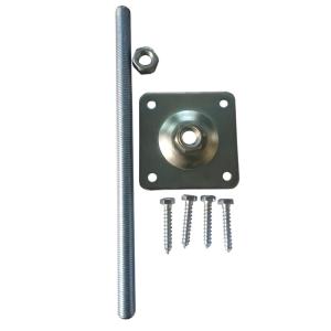 PFOSTENTRÄGER MIT 100 x 100 MM PLATTE HÖHE VERSTELLBAR STAHL VERZINKT Bild 2