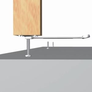 PFOSTENTRÄGER MIT 100 x 100 MM PLATTE HÖHE VERSTELLBAR STAHL VERZINKT Bild 5