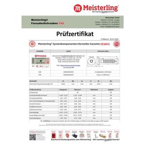 100 x MEISTERLING® FASSADENSCHRAUBEN INOX V4A 5,5 x 25 MM FLACHKOPF TORX T20 ANTHRAZIT + 1 BIT Bild 4