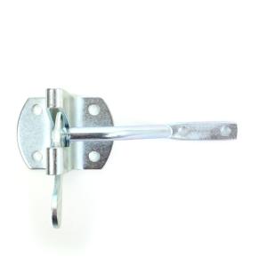 TORBESCHLAG SET: 2 VERSTELLBARE LADENBÄNDER 400x40 MM MIT PLATTEN 130 x 35 MM + 1 GARTENTORFALLE - GALVANISCH VERZINKT Bild 4