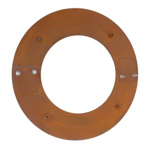 Baumring Cortenstahl Edelrost außen Ø75 cm -  Ø45 cm innen – Schutz für Bäume & Garten Bild 2