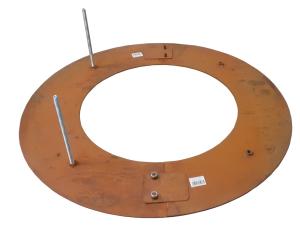 Baumring Cortenstahl Edelrost außen Ø75 cm -  Ø45 cm innen – Schutz für Bäume & Garten Bild 6