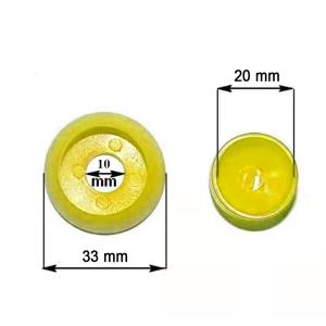 20x SCHRAUBENABDECKUNG / BOLZENABDECKUNG KUNSTSTOFFKAPPEN FÜR SPIELTURM / SCHAUKEL - GELB Bild 2