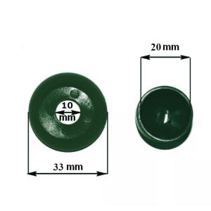 10x SCHRAUBENABDECKUNG / BOLZENABDECKUNG KUNSTSTOFFKAPPEN FÜR SPIELTURM / SCHAUKEL - GRÜN Bild 2
