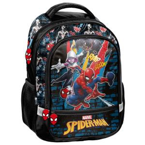 KINDERRUCKSACK / SCHULRANZEN 38 x 28 x 15 CM - SPIDER-MAN - SCHWARZ / BUNT
