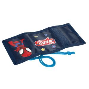 4-TEILIGES KINDERSET: RUCKSACK + TURNBEUTEL + FEDERMAPPE + PORTEMONNAIE - SPIDEY - BLAU / BUNT Bild 11