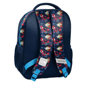 4-TEILIGES KINDERSET: RUCKSACK + TURNBEUTEL + FEDERMAPPE + PORTEMONNAIE - SPIDEY - BLAU / BUNT Bild 3