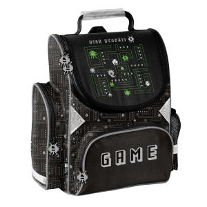 3-TEILIGES SCHULSET: SCHULRANZEN + TURNBEUTEL + BEFÜLLTE FEDERMAPPE - GAME - SCHWARZ Bild 2