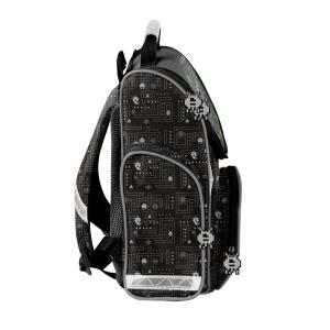 3-TEILIGES SCHULSET: SCHULRANZEN + TURNBEUTEL + BEFÜLLTE FEDERMAPPE - GAME - SCHWARZ Bild 4