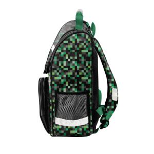 3-TEILIGES SCHULSET: SCHULRANZEN + TURNBEUTEL + BEFÜLLTE FEDERMAPPE - GAME - SCHWARZ / GRÜN Bild 5