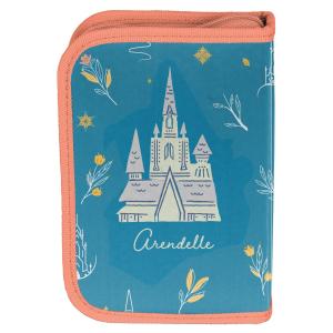 4-TEILIGES SCHULSET: SCHULRANZEN + TURNBEUTEL + BEFÜLLTE FEDERMAPPE + FAULENZER FEDERMAPPE - FROZEN - BLAU Bild 11