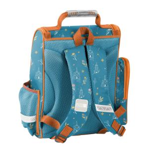 4-TEILIGES SCHULSET: SCHULRANZEN + TURNBEUTEL + BEFÜLLTE FEDERMAPPE + FAULENZER FEDERMAPPE - FROZEN - BLAU Bild 3